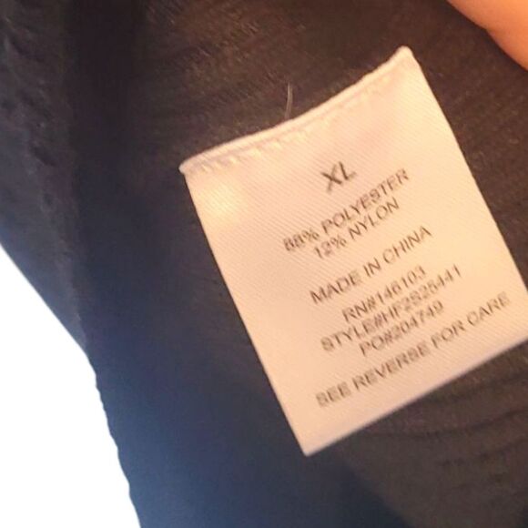 Hippie Rose Classic Black Ribbed Keyhole Neckline Sweater Size XL NWT - Picture 6 of 6